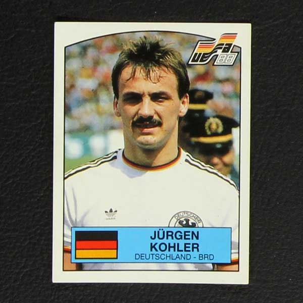 Euro 88 Nr. 054 Panini Sticker Jürgen Kohler
