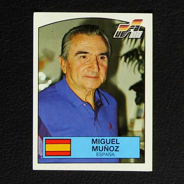 Euro 88 No. 132 Panini sticker Miguel Munoz