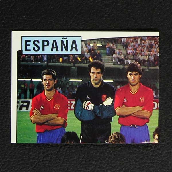 Euro 88 No. 126 Panini sticker Espana top left