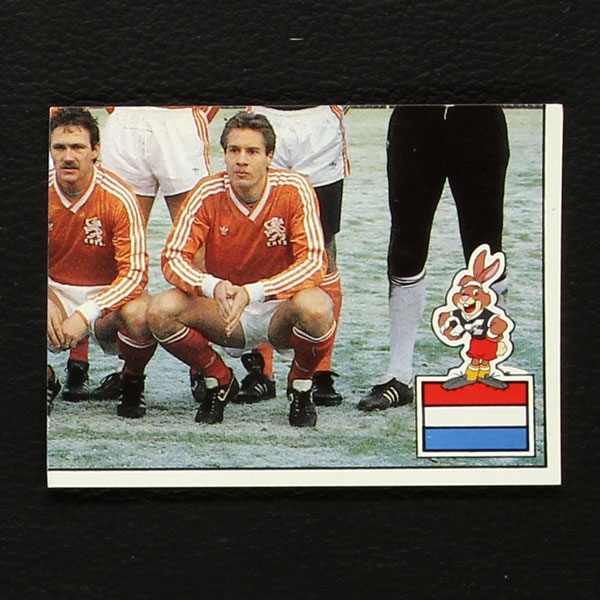 Euro 88 Nr. 210 Panini Sticker Mannschaft Nederland unten rechts