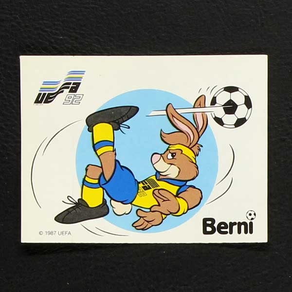 Euro 92 No. 257 Panini sticker Berni