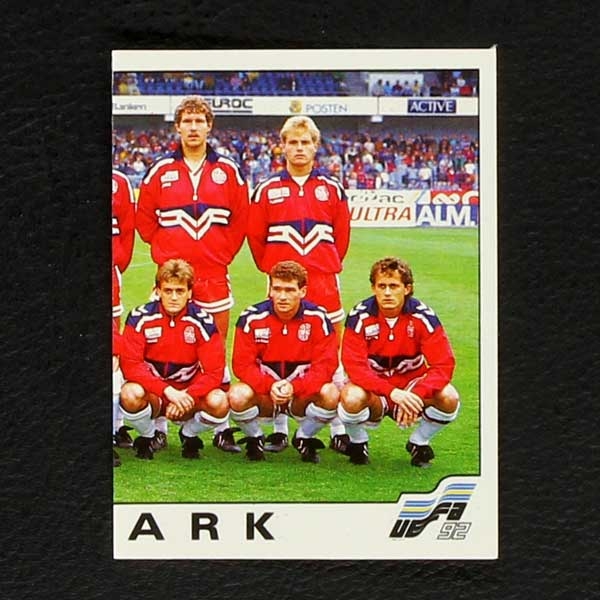 Euro 92 No. 218 Panini Sticker Danmark right