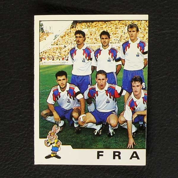 Euro 92 No. 039 Panini sticker France left