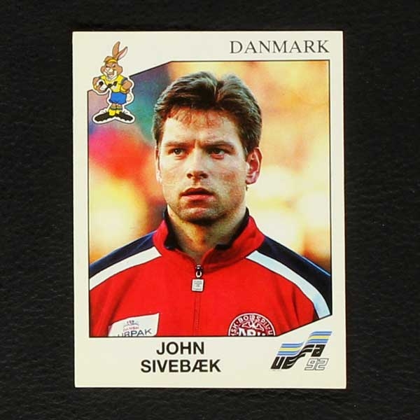 Euro 92 No. 219 Panini sticker John Sivebaek