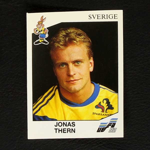 Euro 92 Nr. 034 Panini Sticker Jonas Thern