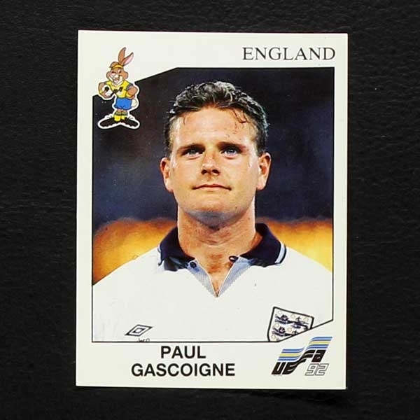 Euro 92 No. 103 Panini sticker Paul Gascoigne