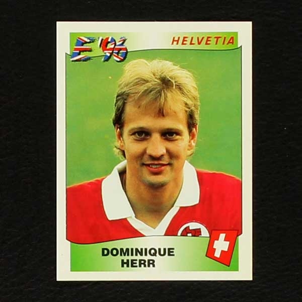 Euro 96 No. 062 Panini sticker Dominique Herr