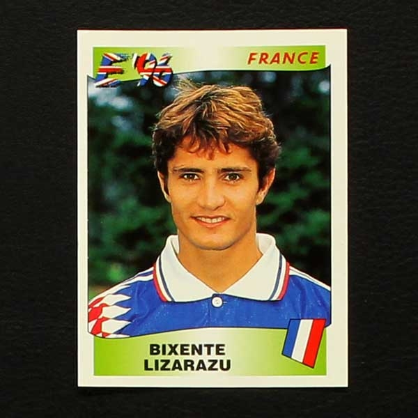 Euro 96 No. 182 Panini sticker Lizarazu