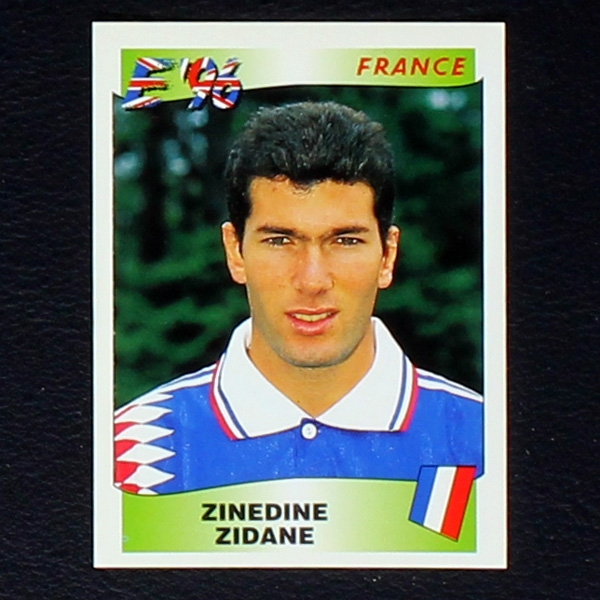 Euro 96 No. 187 Panini sticker Zinedine Zidane