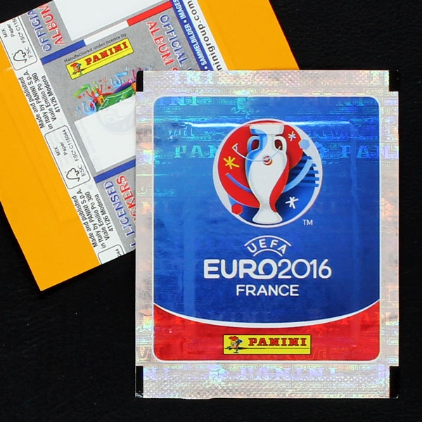 Euro 2016 Panini Sticker Tüte Variante orange ohne Barcode