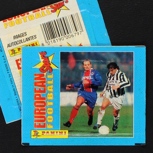 European Football Stars 1997 Panini sticker bag