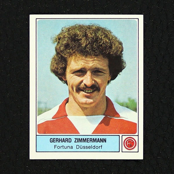 Gerhard Zimmermann Panini Sticker Nr. 124 - Fußball 79