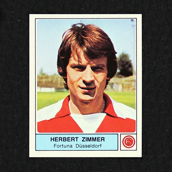 Herbert Zimmer Panini Sticker Nr. 130 - Fußball 79