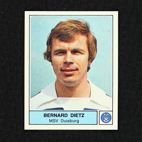 Bernhard Dietz Panini Sticker No. 139 - Fußball 79