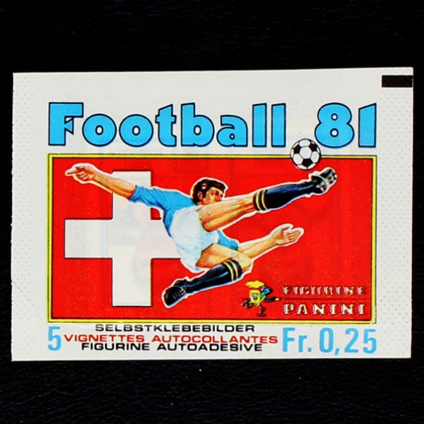 Football 81 Panini Sticker Tüte