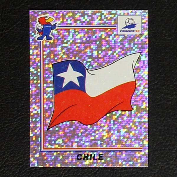 France 98 Nr. 103 Panini Sticker Chile Wappen