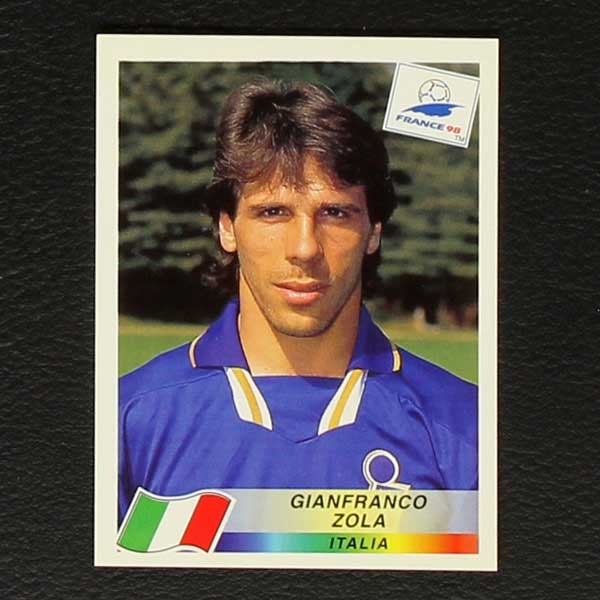 France 98 Nr. 101 Panini Sticker Gianfranco Zola