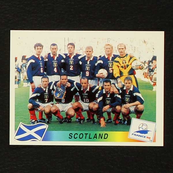 France 98 No 032 Panini Sticker Team Scotland Sticker Worldwide