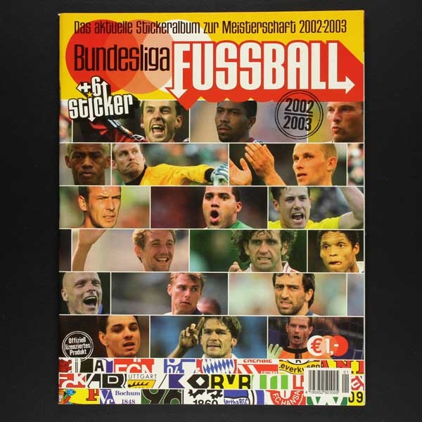 Fußball 2002 Panini Sticker Leeralbum