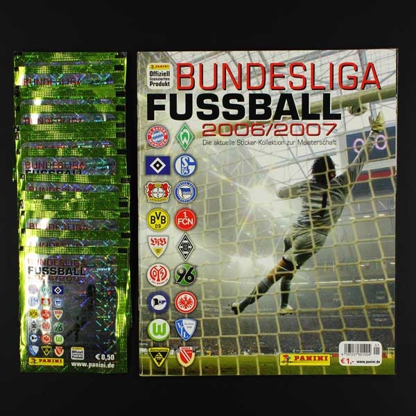 Fußball 2006 Panini Leeralbum mit 25 Sticker Tüten