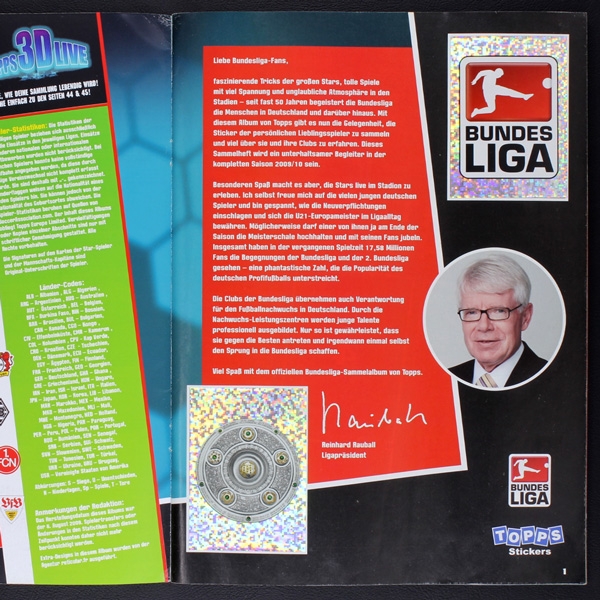 Fußball 2009 Topps sticker album complete