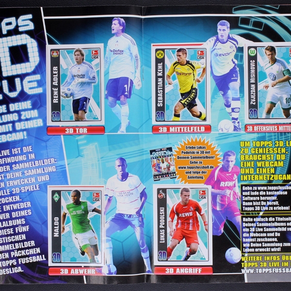 Fußball 2009 Topps sticker album complete