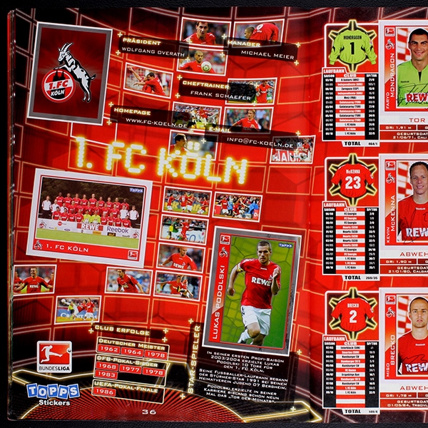 Fußball 2010 Topps Sticker Album komplett