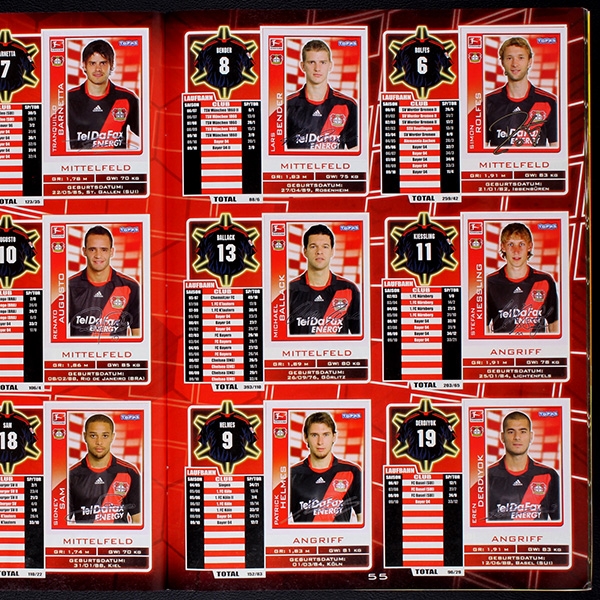 Fußball 2010 Topps Sticker Album komplett