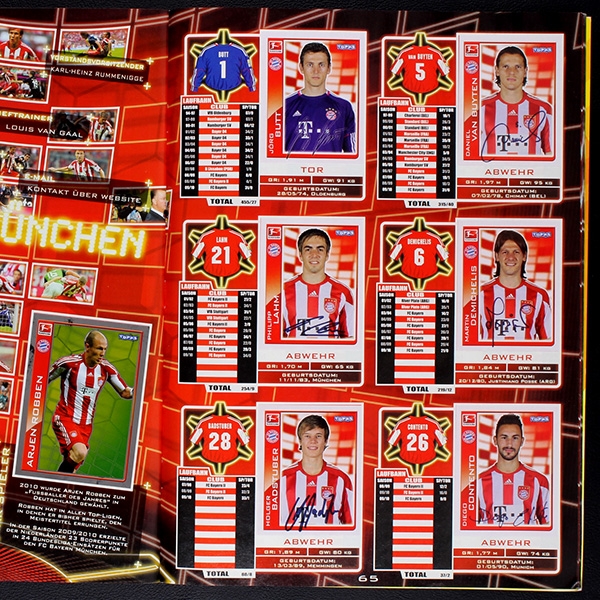 Fußball 2010 Topps Sticker Album komplett