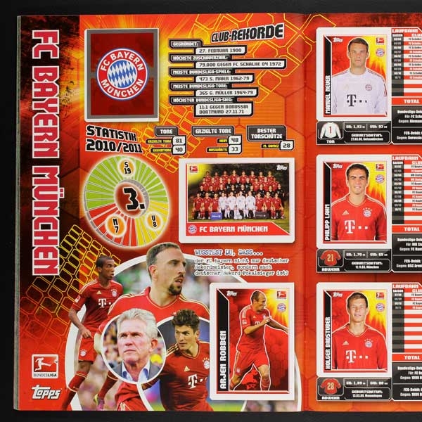 Fußball 2011 Topps sticker album complete