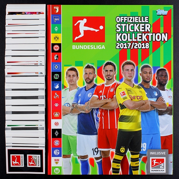 Fußball 2017 Topps sticker album complete unglued