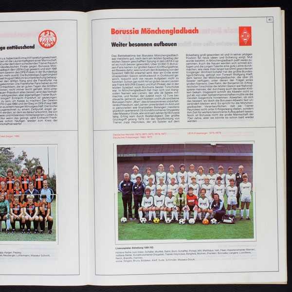Fußball 81 Bergmann Sticker Album komplett