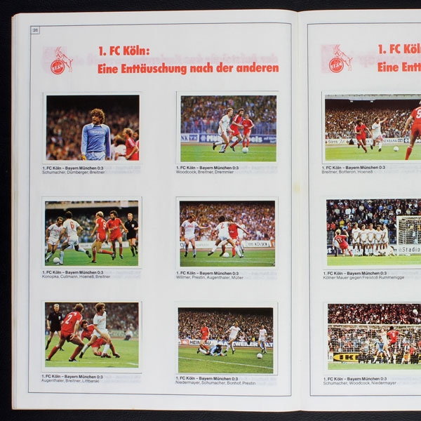 Fußball 81 Bergmann Sticker Album komplett