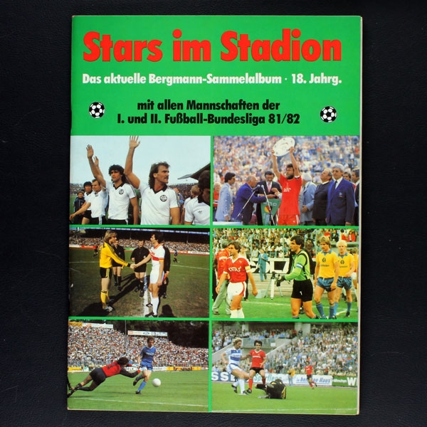 Fußball 81 Bergmann Sticker Album komplett