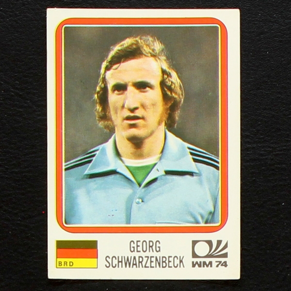 Georg Schwarzenbeck Sticker No. 92 Panini - München 74