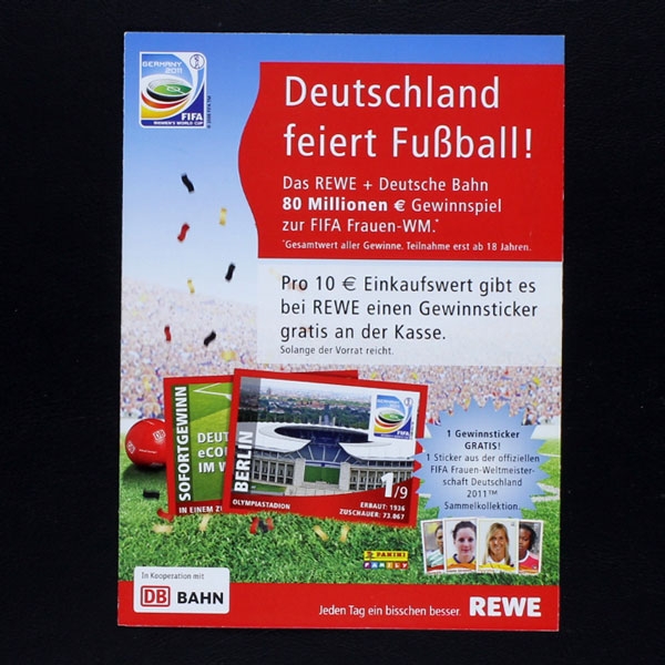 Germany 2011 Panini Sticker Poster leer - REWE Version