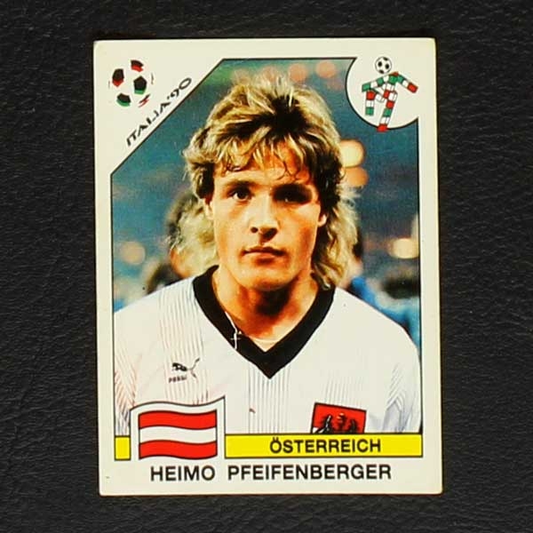 Italia 90 Nr. 075 Panini Sticker Heimo Pfeifenberger