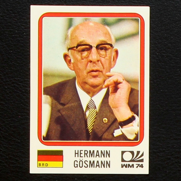 Hermann Gösmann Sticker No. 82 Panini - München 74