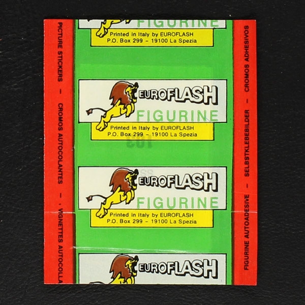 Italia 90 Euroflash Sticker Tüte