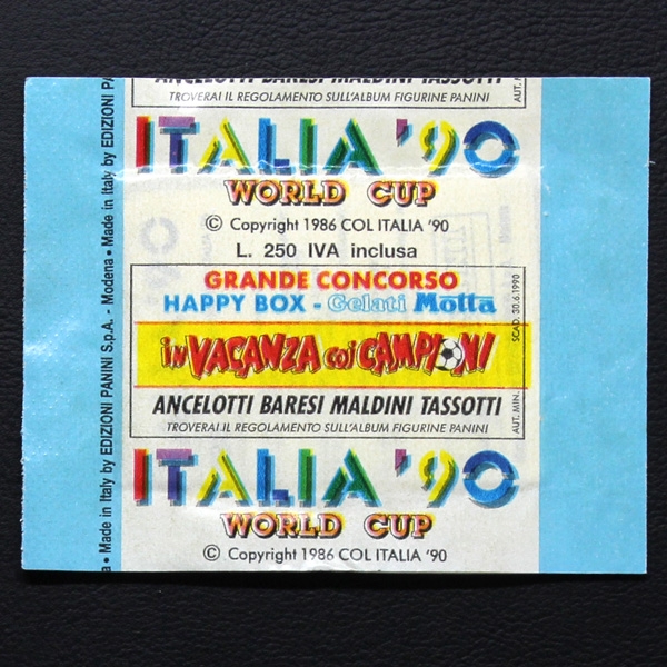 Italia 90 Panini Sticker Tüte - italienische Version - gut