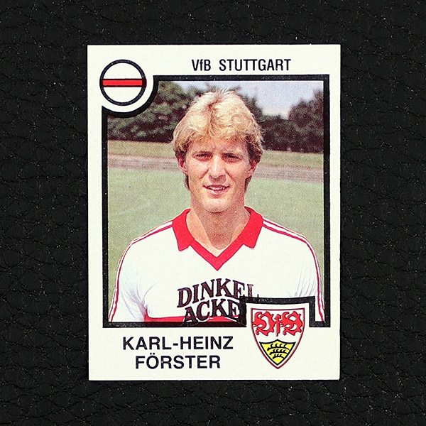 Karl-Heinz Förster Panini Sticker Nr. 342 - Fußball 84