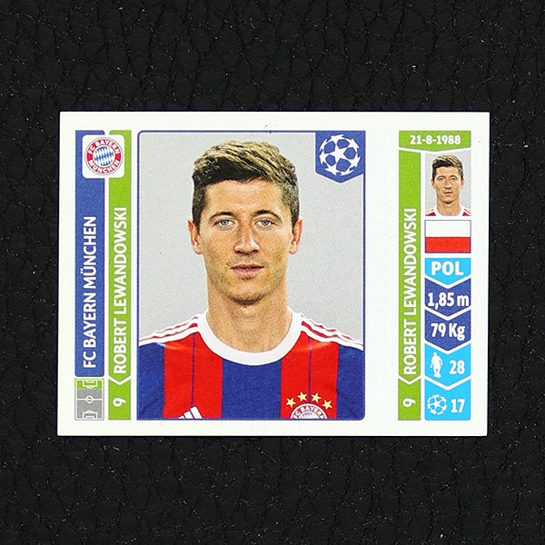 Robert Lewandowski Panini Sticker No. 355 - Champions League 2014