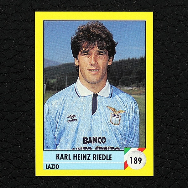 Karl Heinz Riedle Vallardi Sticker Nr. 189 - Il Grande Calcio 92