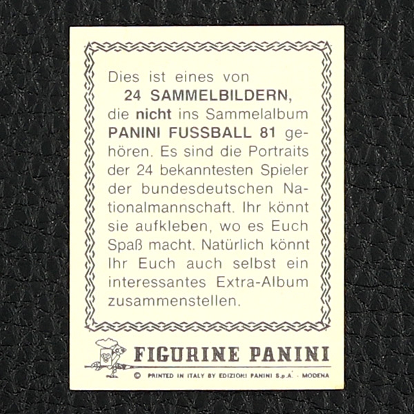 B. Dietz Panini Sticker - Fußball 81