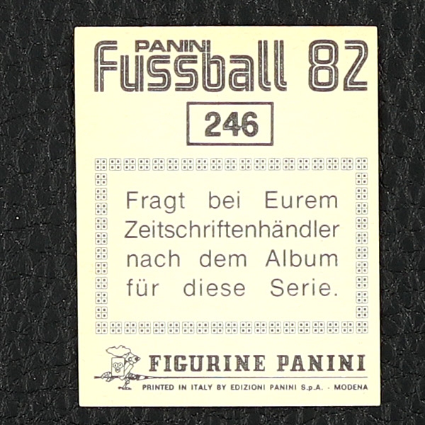 Klaus Fischer Panini Sticker Nr. 246 - Fußball 82