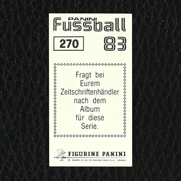 Pierre Littbarski Panini Sticker No. 270 - Fußball 83