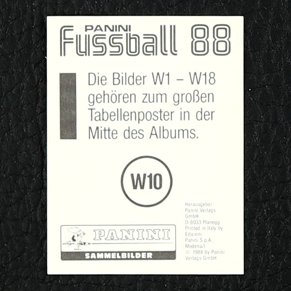 1. FC Köln Wappen Panini Sticker Nr. W 10 - Fußball 88