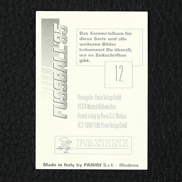 Lothar Matthäus Panini Sticker Nr. 12 - Fußball 95