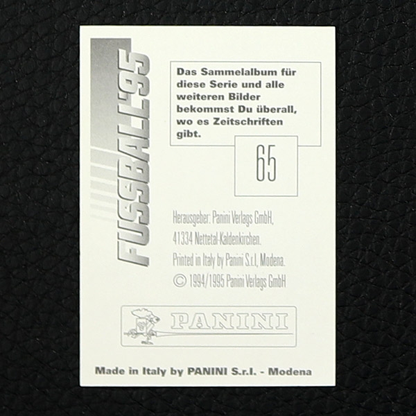 Steffen Freund Panini Sticker Nr. 65 - Fußball 95