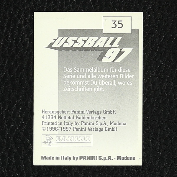 Thomas Helmer Panini Sticker Nr. 35 - Fußball 97